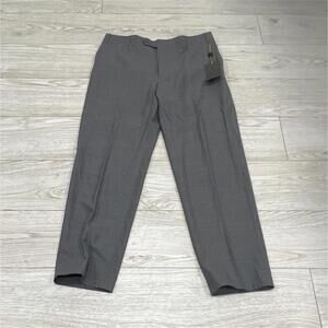 NEW WITH DEFECTS Canali Men's Light Gray Wool Dress Pants SIZE 34X31 $348
